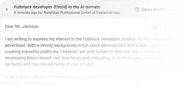Personalized Cover Letters